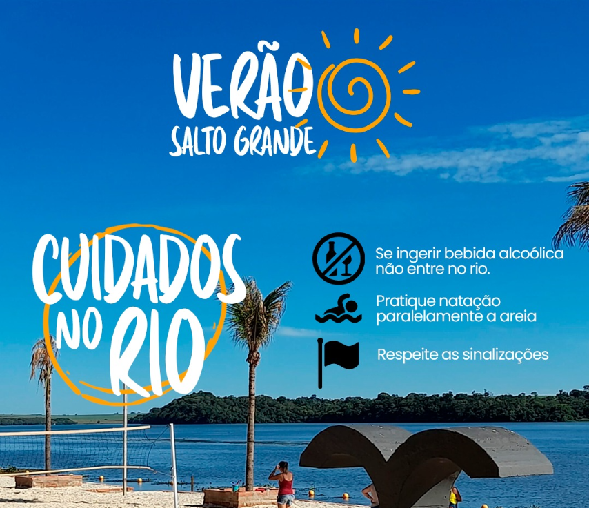 Prefeitura de Salto Grande Orienta Sobre Cuidados ao Entrar no Rio Neste Verão